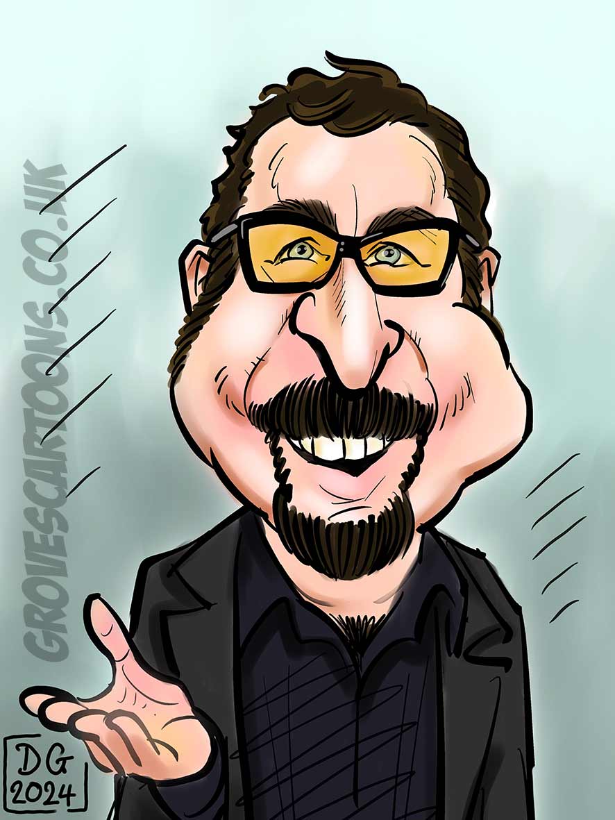 Steve Wright cartoon Steve Wright caricature