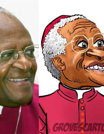 desmond tutu caricature