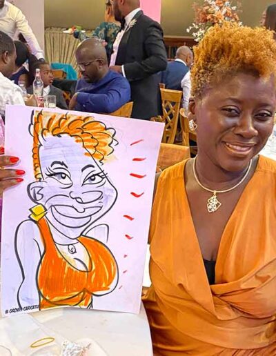 lady in orange