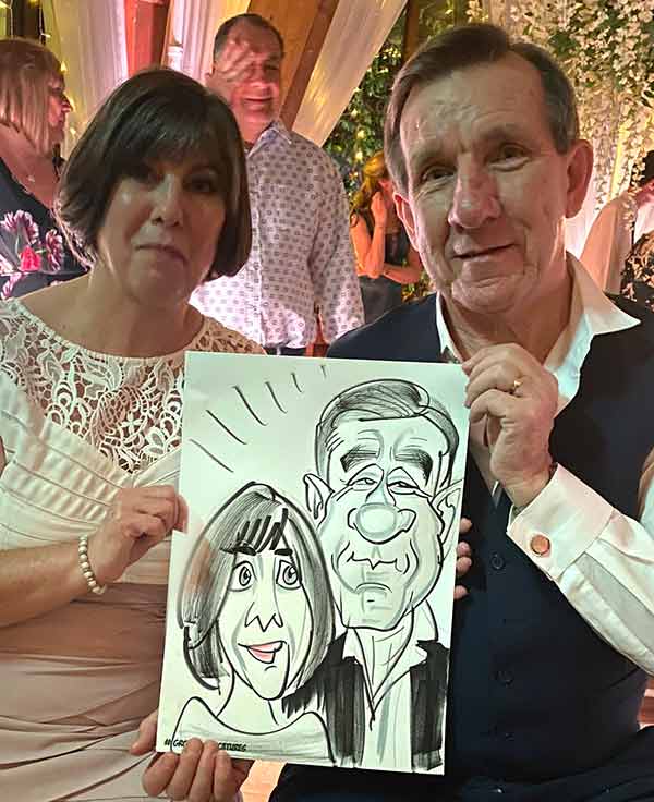 brides parents in caricature brides parents in caricature