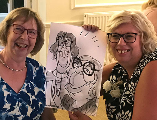 ladies love their cartoon drawing sisters looking at themselves in cartoon drawing