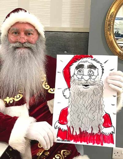 father christmas caricature