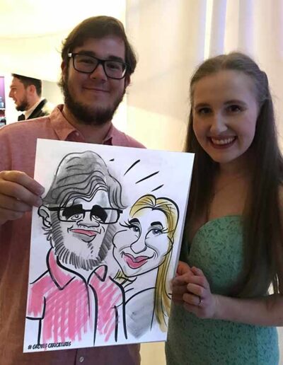 hysterical caricature