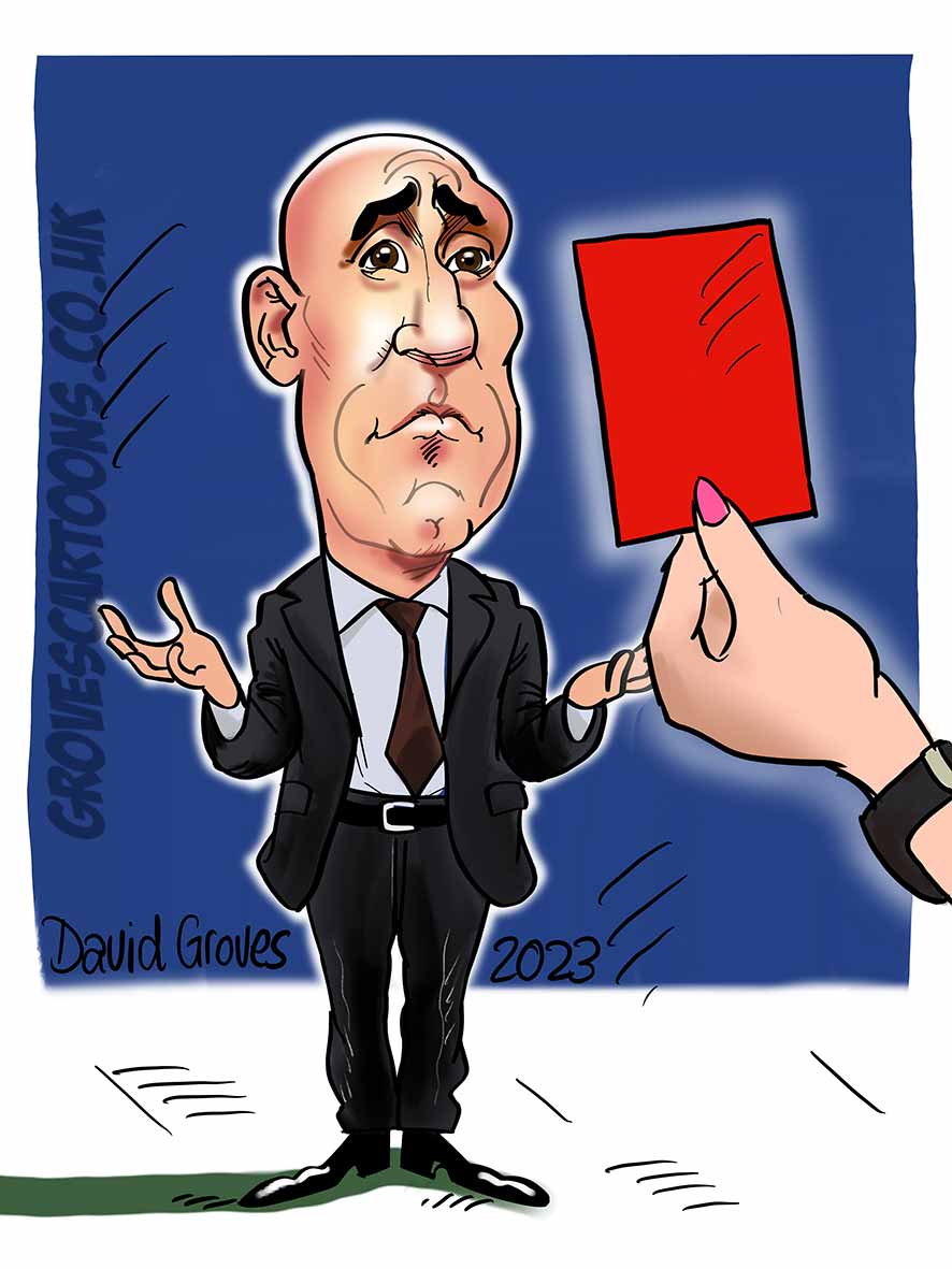 Luis Rubiales cartoon Luis Rubiales caricature