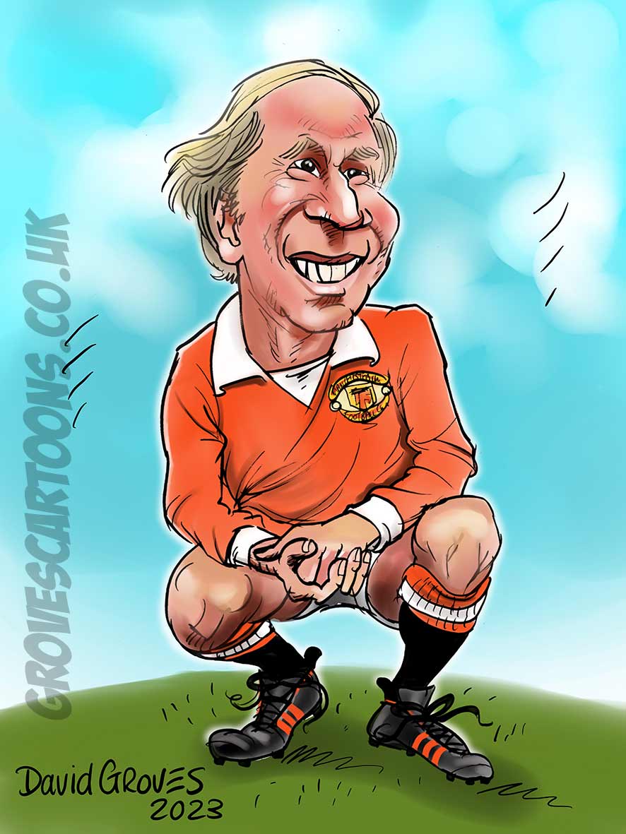 Bobby Charlton cartoon Bobby Charlton caricature