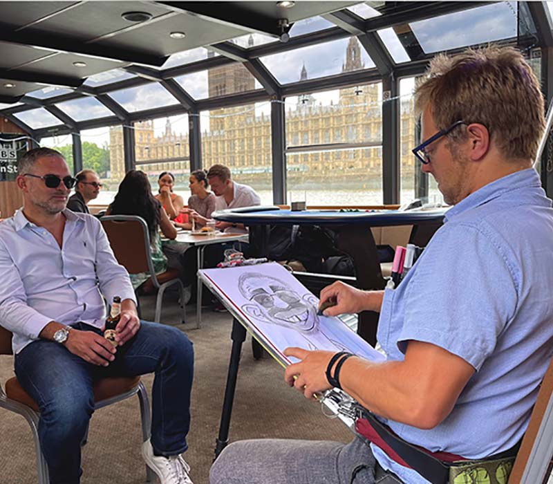 caricatures on the river thames, house of parliament caricatures on the river thames