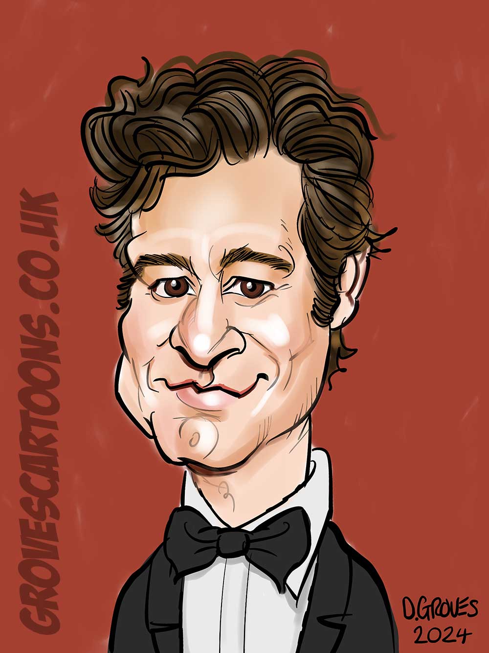 Colin Firth drawing Colin Firth Caricature