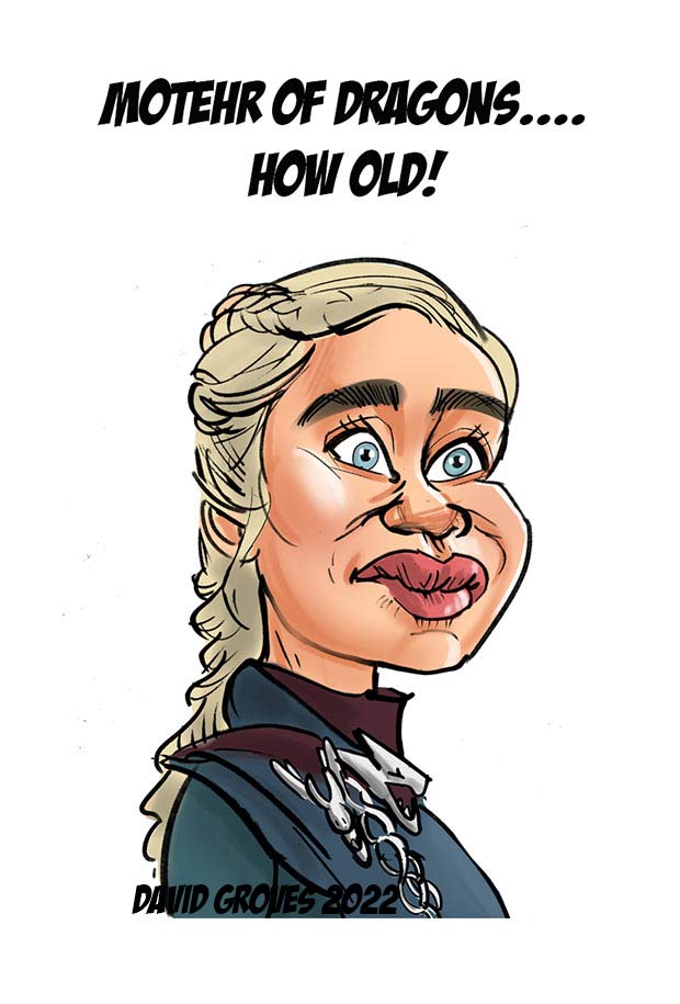 emilia clarke caricature
