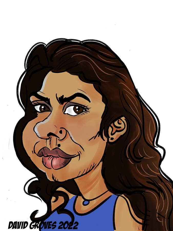 Madeleine Madden cartoon Egwene al'Vere caricature