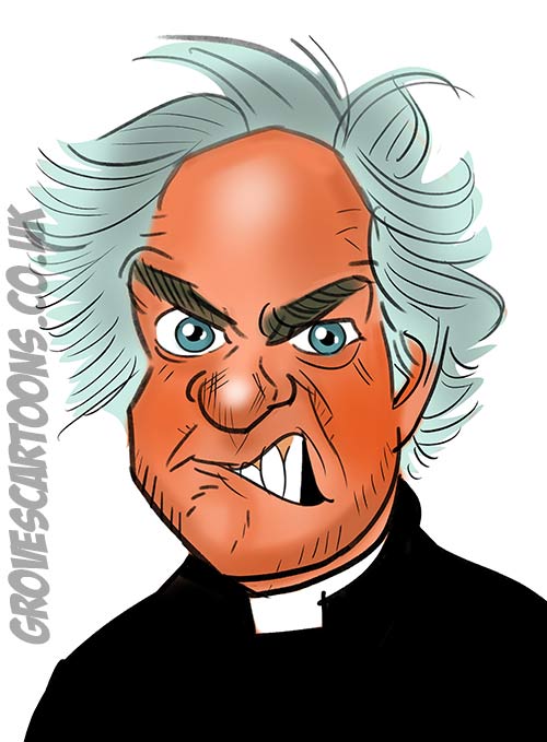 Father Ted Caricature Father jack Caricature from Father ted