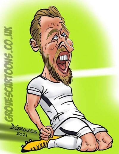 Harry kane Caricature