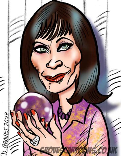 Mystic meg caricature