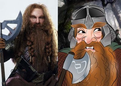 Lords of the rings caricature