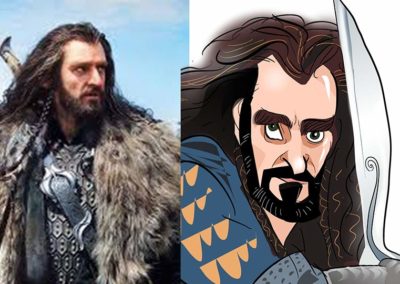 Thorin the hobbit caricatures