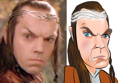 Elrond lord of the rings caricature