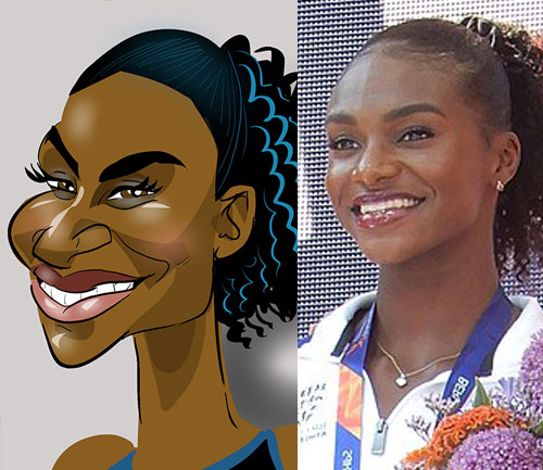 Dina Asher Smith Caricature