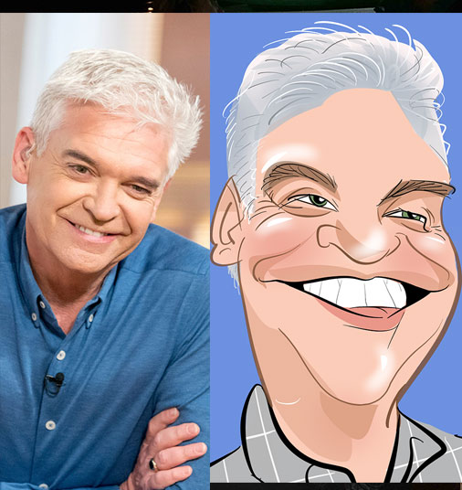 philip schofield caricature