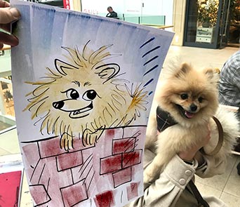 doggy caricature cartoon doggy caricature