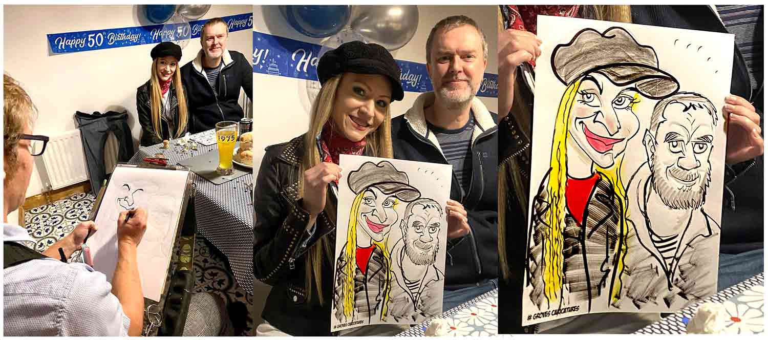 Cartoon pose and process from different angles Caricature pose and process from different angles